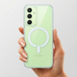 Funda Transparente Logo Compatible con Magsafe para Samsung Galaxy A54 5G