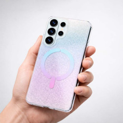 Funda Ring Glitter Compatible con Magsafe para Samsung Galaxy S26 Ultra