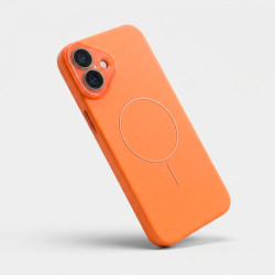 Funda Funda Magbattery Con Cubrecamara Naranja para iPhone 16