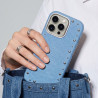 Funda Denim Magbattery para iPhone 13 Pro Max