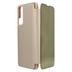 Funda Libro Espejo Oro para Huawei P Smart 2021