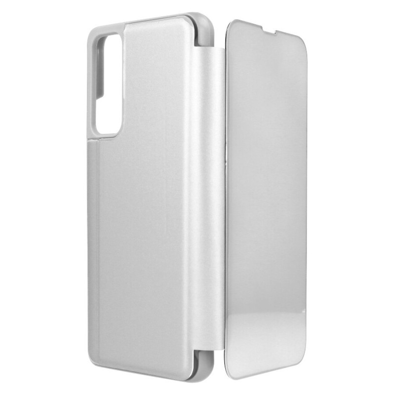 Funda Libro Espejo Plata para Huawei P Smart 2021