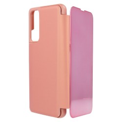 Funda Libro Espejo Oro Rosa para Huawei P Smart 2021