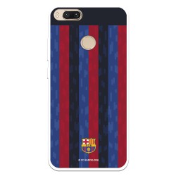 Funda para Xiaomi Mi A1 del FC Barcelona Fondo Rayas Verticales  - Licencia Oficial FC Barcelona