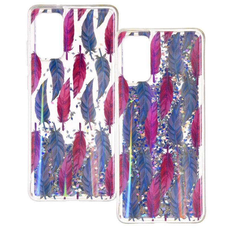 Funda Líquida Plumas para Samsung Galaxy A31