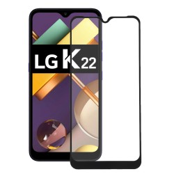 Cristal Templado Completo Negro para LG K22