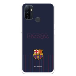 Funda para Oppo A11s del FC Barcelona Barsa Fondo Azul  - Licencia Oficial FC Barcelona