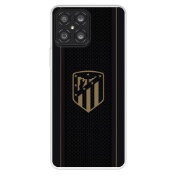 Funda para Honor X8 5G del Atlético de Madrid Escudo Dorado Fondo Negro  - Licencia Oficial Atlético de Madrid