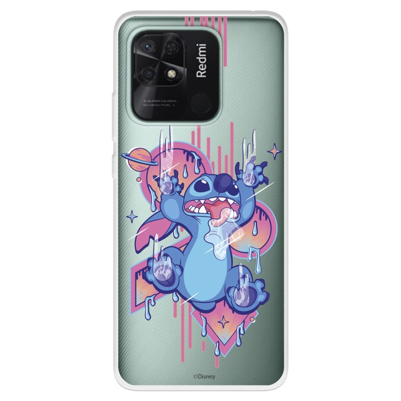 Funda para Xiaomi Redmi 10C Oficial de Disney Stitch Graffiti - Lilo & Stitch