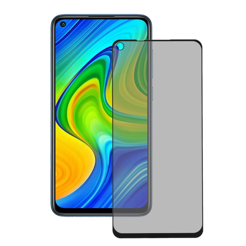 Cristal Templado Completo Antiespía Transparente para Xiaomi Redmi Note 9