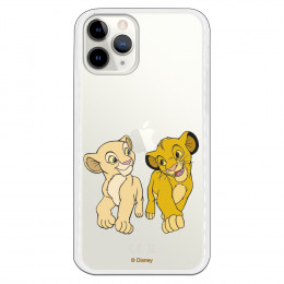 Funda para iPhone 11 Pro Oficial de Disney Simba y Nala Mirada Complice - El Rey León
