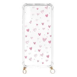 Funda Silicona Colgante Corazones para Huawei P20 Pro