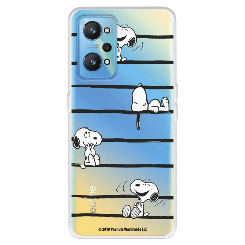 Funda para Realme GT Neo 2 Oficial de Peanuts Snoopy rayas - Snoopy