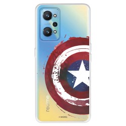 Funda para Realme GT Neo 2 Oficial de Marvel Capitán América Escudo Transparente - Marvel