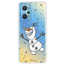 Funda para Realme GT Neo 2 Oficial de Disney Olaf Transparente - Frozen