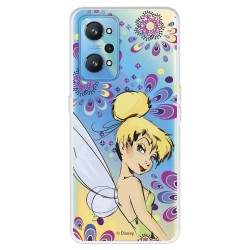 Funda para Realme GT Neo 2 Oficial de Disney Campanilla Flores - Peter Pan