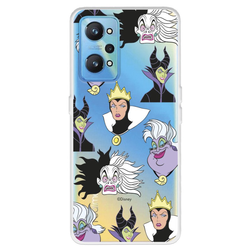 Funda para Realme GT Neo 2 Oficial de Disney Villanas Patrón - Villanas Disney