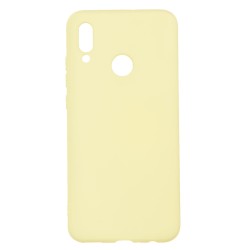 Funda Ultra suave Amarillo Pastel para Honor 10 Lite