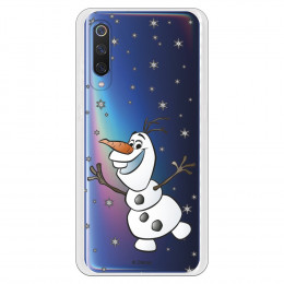 Funda para Xiaomi Mi 9 Oficial de Disney Olaf Transparente - Frozen