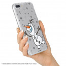 Carcasa para Xiaomi Mi Mix 3 Oficial de Disney Olaf Transparente - Frozen