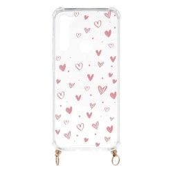 Funda Silicona Colgante Corazones para Xiaomi Redmi Note 8T