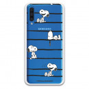 Funda para Samsung Galaxy A50 Oficial de Peanuts Snoopy rayas - Snoopy