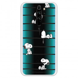 Funda para Xiaomi Redmi Note 8 Pro Oficial de Peanuts Snoopy rayas - Snoopy