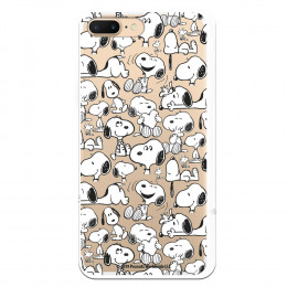 Funda para iPhone 8 Plus Oficial de Peanuts Snoopy siluetas - Snoopy