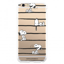 Funda para iPhone 6S Plus Oficial de Peanuts Snoopy rayas - Snoopy