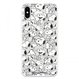 Funda para iPhone XS Oficial de Peanuts Snoopy siluetas - Snoopy