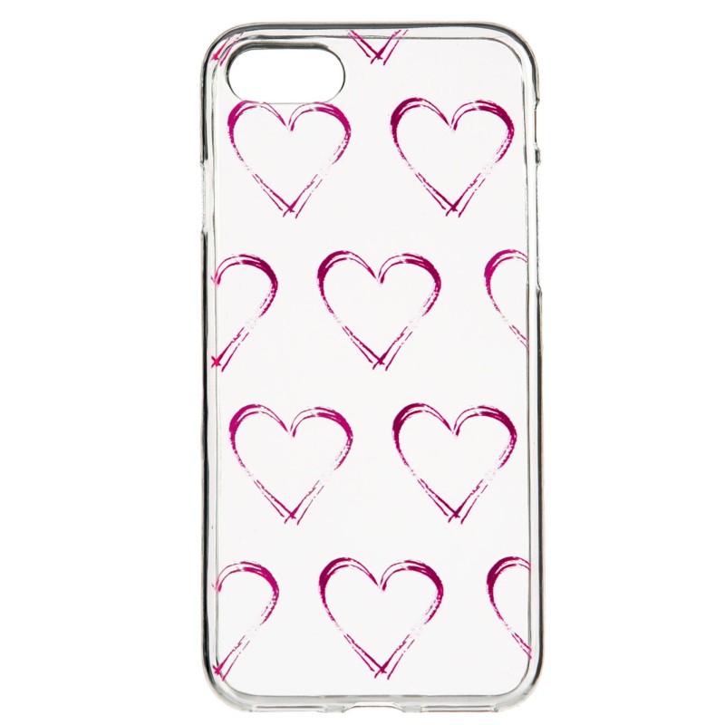 Funda Dibujo Corazones para iPhone SE