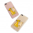 Carcasa para Xiaomi Mi Note 10 Pro Oficial de Disney Simba y Nala Silueta - El Rey León