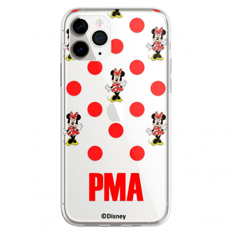 Cover Smartphone personalizzata Disney con il tuo Nome Minnie Pois - Licenza Ufficiale di Disney