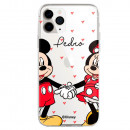 Cover Smartphone personalizzata Disney con il tuo Nome Mickey Mouse e Minnie - Licenza Ufficiale di Disney