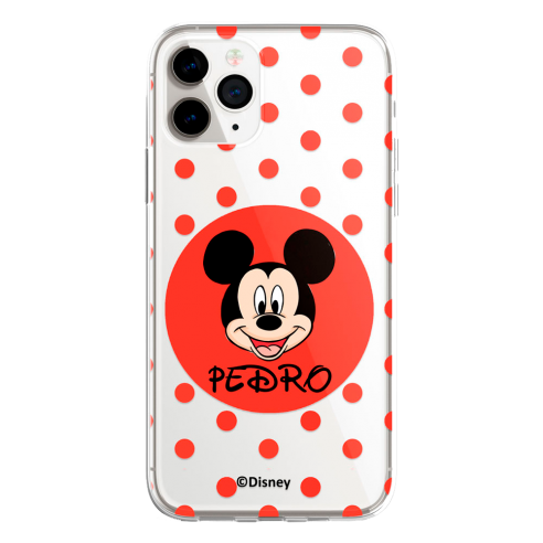 Cover Smartphone personalizzata Disney con il tuo Nome Mickey Mouse - Licenza Ufficiale di Disney