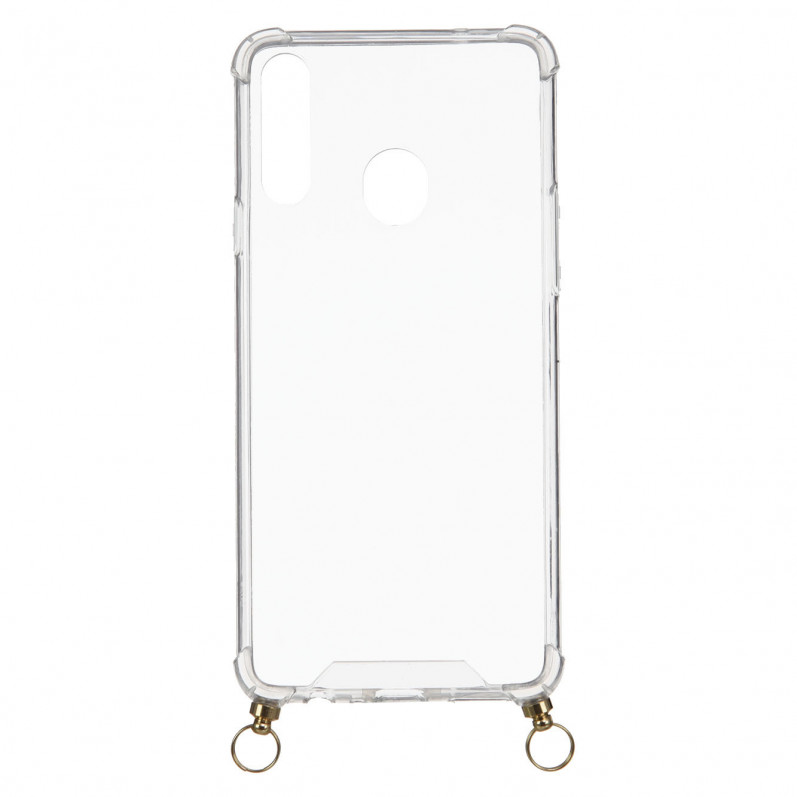 Cover Silicone Tracolla Trasparente per Samsung Galaxy A20s
