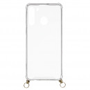 Cover Silicone Tracolla Trasparente per Samsung Galaxy A21