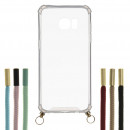 Cover Silicone Tracolla Trasparente per Samsung Galaxy S7 Edge