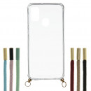 Cover Silicone Tracolla Trasparente per Samsung Galaxy M21