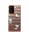 Funda para Samsung Galaxy Note 20 Plus Oficial de Peanuts Snoopy rayas - Snoopy