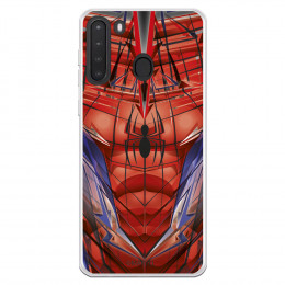 Funda para Samsung Galaxy A21 Oficial de Marvel Spiderman Torso - Marvel