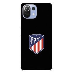 Funda para Xiaomi Mi 11 Lite del Atleti Escudo Fondo Negro - Licencia Oficial Atlético de Madrid