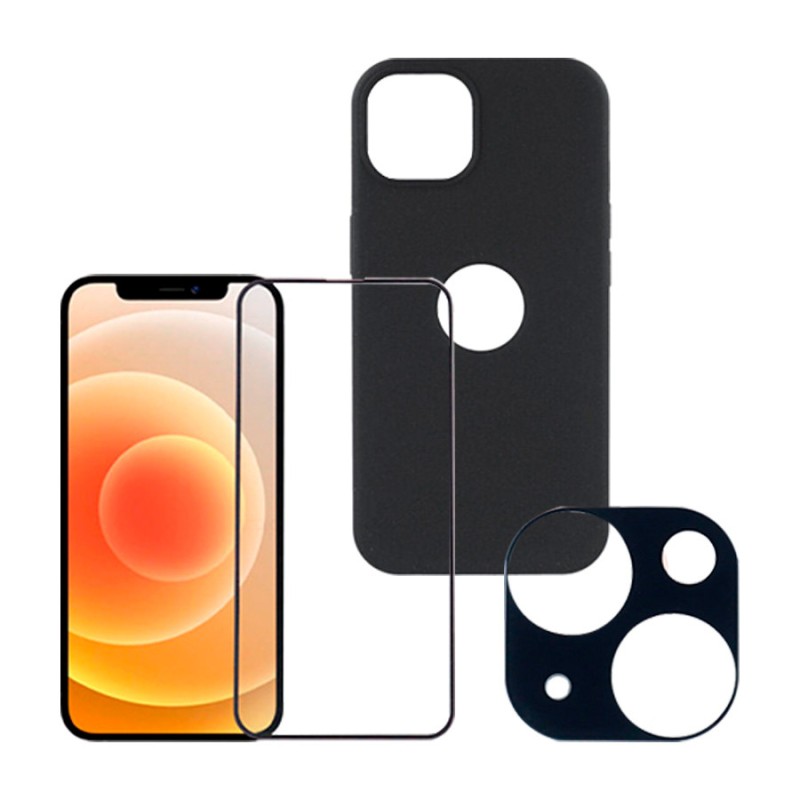 Pack Premium para iPhone 13: Ultra suave + Cristal Completo + Protector de Cámara Pack Premium para iPhone 13: Ultra suave + Cristal Completo + Protector de Cámara