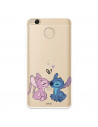 Funda para Xiaomi Redmi 4X Oficial de Disney Angel & Stitch Beso - Lilo & Stitch
