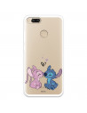 Funda para Xiaomi Mi 5X Oficial de Disney Angel & Stitch Beso - Lilo & Stitch