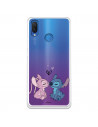 Funda para Huawei P Smart Plus Oficial de Disney Angel & Stitch Beso - Lilo & Stitch