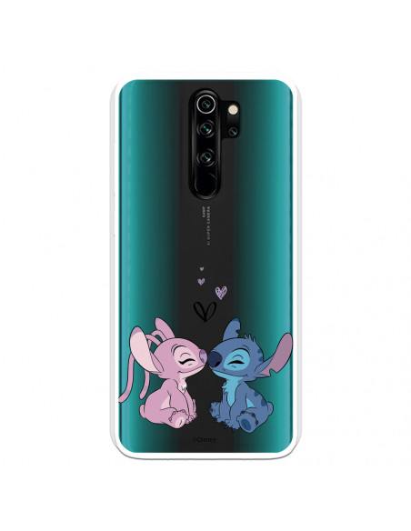Funda para Xiaomi Redmi Note 9 Oficial de Disney Angel & Stitch