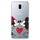 Carcasa Oficial Mikey Y Minnie Beso Clear para Samsung Galaxy J6 Plus- La Casa de las Carcasas
