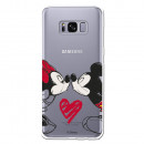 Carcasa Oficial Mikey Y Minnie Beso Clear para Samsung Galaxy S8- La Casa de las Carcasas