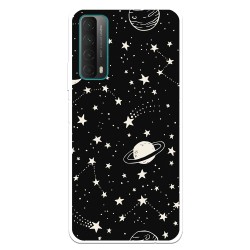 Funda Planetas fondo negro para Huawei P Smart 2021